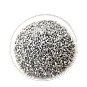 Alta pureza alumínio grânulos 99,9% alumínio revestido tiro 1-5mm alumínio grão