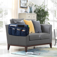 Sac de rangement en tissu pour salon, solution anti-chaos, extensible, pratique pour le côté du canapé, organisateur durable avec couvercle, compressé sous vide