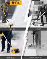 Souffleuse à neige pliable sans fil XF XF-YMN55 de qualité industrielle, alimentée par batterie 21V, 500-1000CFM, 1200W, largeur de nettoyage de 28 cm