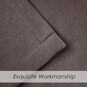 Rideaux occultants thermiques en <span class=keywords><strong>toile</strong></span> <span class=keywords><strong>de</strong></span> <span class=keywords><strong>jute</strong></span> rustique en lin, 2 panneaux, œillets, style américain, ignifuges, toutes saisons - Product Image 6