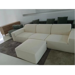 Modern Nordic L-shaped <b>Sofa</b> White Color Vacuum Compression <b>Sofa</b> <b>for</b> Villa and Park Use with Factory Price - Product Image 2