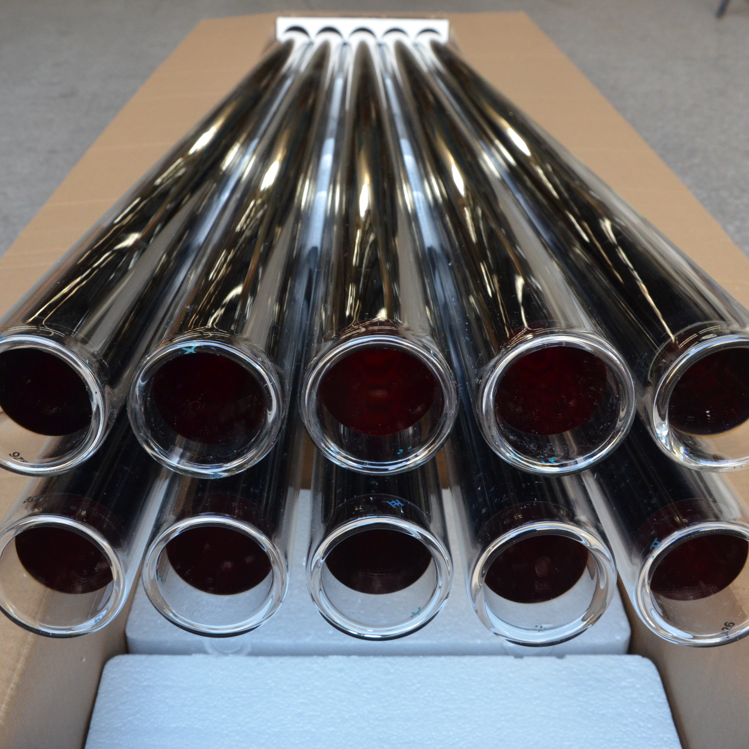 Customize size Evacuated solar vacuum tube 47/1500, 58/1800, 58/2100 for solar water heater,solar collector