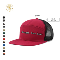 Gorras de Béisbol Deportivas Personalizadas con Bordado 3D, Impermeables, Estilo Urbano, con Logotipo Personalizado, 7 Paneles, Cierre a Presión