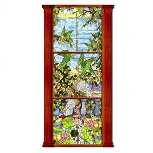 Vitral de Iglesia Personalizado Estilo Europeo, Bloque de Vidrio Sólido, Arte Tiffany, para Pared, Tamaño Grande, Doble - Product Image 1