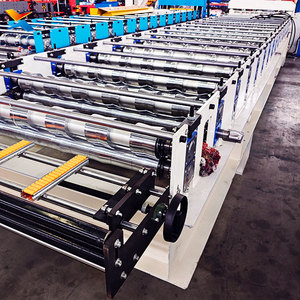 Machine de formage automatique de tuiles trapézoïdales CE pour tôles métalliques, largeur d'alimentation 1200 mm, moteur à engrenages et roulements - Product Image 5