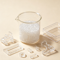 Granulés/Pellets de PVC vierge rigides, transparents et clairs, haute qualité, faible densité, résistance chimique pour raccords de tuyauterie