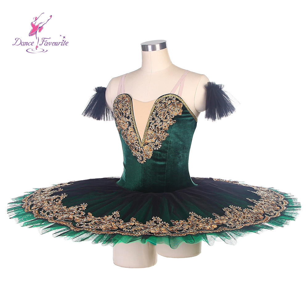 BLL090 Black/Green Ballet Tutu with Stretch Velvet Bodice - Premier Women's Dance Costume for Performances and Stage Wear BLL090 Black/Green Ballet Tutu with Stretch Velvet Bodice - Premier Women's Dance Costume for Performances and Stage Wear
