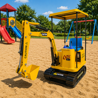 Equipo de Juegos Infantiles Popular, Parque Infantil al Aire Libre, Excavadora de Diversión Grande WZD-3