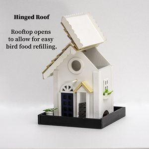 กล่องรังนกไม้ขายส่ง บ้านนกไม้ติดตั้งภายนอกสำหรับเพาะพันธุ์ - Product Image 2
