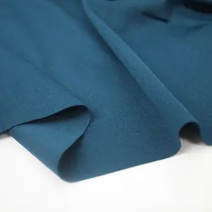 Shaoxing CEY-tela de poliéster elástico sólido para ropa deportiva, tejido de 4 vías de punto de Zúrich, talla 60S, 50S, 40S, NR Roma - Product Image 1