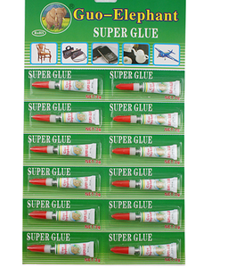 Pegamento Instantáneo MKX31 Guo-Elephant Super Glue en Tubo de 3g para Reparar Plástico, Metal, Vidrio y Madera - Product Image 1