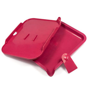 Bandeja rodante de plástico personalizable ambientalmente degradable con tapa hecha de nuevas características de material - Product Image 6