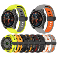 Tali Jam Tangan Silikon Dua Warna untuk Garmin Fenix 8 7X dengan Pengunci Magnetik Lipat Lepas Cepat untuk Garmin Tactix 8.