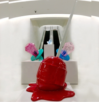 Sculpture colorée de sucrerie de fibre de verre de fabricant professionnel