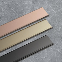 Foshan profilé en aluminium décoratif moulure protecteur mural ligne de plinthe d'angle plinthe de sol en aluminium étanche