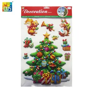 Shenzhen Factory Custom Pop Up Kerstboom 3D Muursticker