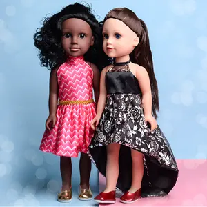 Toptan amerika afrika siyah beyaz bebek pembe elbise ve bebek ayakkabıları xmas hediye kız için