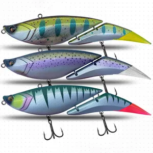Colorful Bionic Hard Lure 190mm 55g Multi Jointed Fishing Lure Floating Swing Fishing Lure Easy To Clean