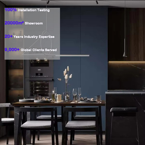 Set di Mobili da <span class=keywords><strong>Cucina</strong></span> Personalizzati con Isola, Design USA, Top in Quarzo, Mobili Neri per Tutta <span class=keywords><strong>la</strong></span> Casa - Product Image 1