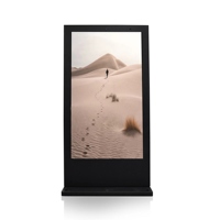 Venta al por mayor 32 43 50 55 pulgadas al aire libre pantalla táctil Monitor de pie al aire libre LCD Tv monitores para publicidad al aire libre