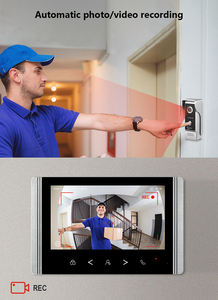 Anjielo 1080p Thông minh chuông cửa + 7-inch màn hình 4-Wire cài đặt RFID kiểm soát truy cập hệ thống Video intercom - Product Image 5