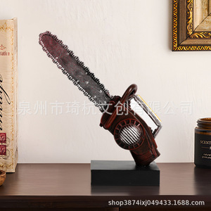 Motosierra Simulada de Resina, Adorno Artístico para Decoración del Hogar, para Sala de Estar, Dormitorio, Entrada - Product Image 1