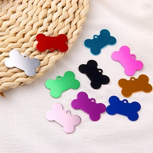 Pendentif personnalisé en alliage d'aluminium avec étiquette d'identification pour chien et chat Collier à sublimation Collier à graver avec nom - Product Image 3