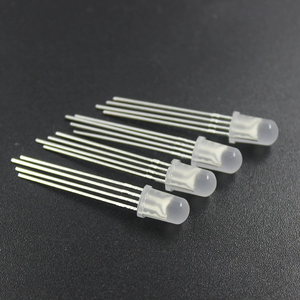 דיודת LED RGB בגודל 5 מ\"מ, 4 פינים, קתודה משותפת, חיבור דרך חור, בצבעים אדום/צהוב/כחול, 5V, אורך חיים עד 70000 שעות - Product Image 3