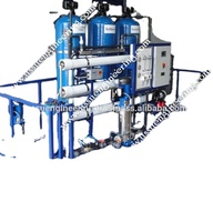 Système de purification d'eau saumâtre par osmose inverse US-RO avec PLC, 1000 L/heure, en acier au carbone, 380V