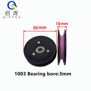 1006 dây dây ròng rọc ròng rọc, U rãnh V rãnh Nhựa dây dây hướng dẫn ròng rọc quanh co tensioner ròng rọc - Product Image 5