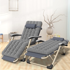 Chaise longue de camping en plein air chaise de plage pliante soleil chaise pliante de <span class=keywords><strong>jardin</strong></span> <span class=keywords><strong>avec</strong></span> <span class=keywords><strong>accoudoirs</strong></span> neufs - Product Image 3