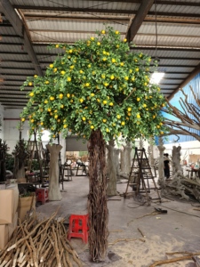 Árbol Artificial Grande, Árbol Falso, Decoraciones de Árbol de Limón para Hoteles y Restaurantes - Product Image 2