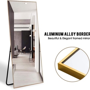 Espejo de Pared Grande de Cuerpo Entero con Marco de Aluminio Dorado, Decorativo y Moderno para Vestidor, Venta al Por Mayor - Product Image 2