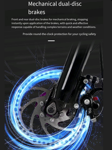 Vélo de montagne <span class=keywords><strong>suspendu</strong></span> avec freins à disque sur les deux roues et manettes de vitesse - Product Image 6