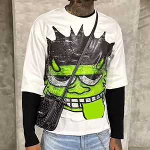 Camiseta Oversize de Algodón Pesado de Alta Calidad con Estampado Gráfico Personalizado para Hombre - Product Image 3