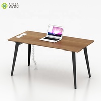 Bureau d'ordinateur simple et traditionnel, extensible, avec structure en acier et panneau MFC, design neuf, stable et élégant, pour la maison ou le bureau.