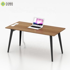 Scrivania per Computer Tradizionale Semplice, Estensibile con Telaio in Ferro e Acciaio, Pannello MFC, <span class=keywords><strong>Design</strong></span> Nuovo e Stabile, Arredamento per Casa e <span class=keywords><strong>Ufficio</strong></span> - Product Image 4