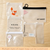 Ziplock TPU t-shirt sac vêtement PVC fermeture éclair poly sacs avec logo vêtements personnalisés givré EVA emballage en plastique sac à fermeture éclair