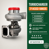 Turbocompresseur 714322-5002S BTV7501 Turbo pour groupe électrogène diesel marin MTU S4000 12V4000G20, livraison rapide