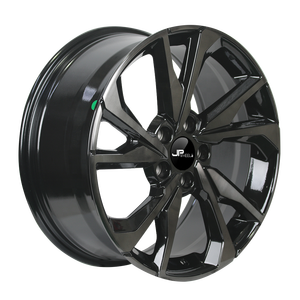 Cerchi in Lega di Alluminio 18x8.0 per <span class=keywords><strong>Honda</strong></span> Civic, 5X114.3 PCD ET 50 CB 64.1, Nero con Faccia Lavorata, Ruote per Auto Passeggeri -09012 - Product Image 1