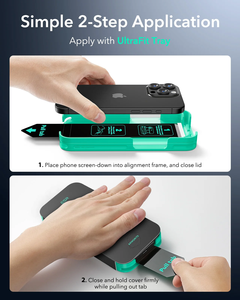 <span class=keywords><strong>ESR</strong></span> ฟิล์มกันรอยหน้าจอสูงสุด2ชิ้นสำหรับ <span class=keywords><strong>iPhone</strong></span> 16 <span class=keywords><strong>PRO</strong></span> MAX 16E/15/<span class=keywords><strong>14</strong></span>/13 HD ฟิล์ม armorite กระจกนิรภัย9ชั่วโมงพร้อมถาด ULTRAFIT - Product Image 3