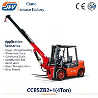 Grúa de Brazo Volante Jiangwei Nueva de 2.3 Toneladas, Componentes Principales de Alta Calidad: Caja de Cambios, Motor, Bomba, Rodamientos, Engranajes, Altura de Elevación de 10.4m