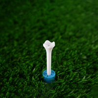 Boîte à cigarettes en plastique à 4 branches avec logo personnalisé, couleur personnalisée, tees de golf 70 mm 83 mm, tees d'entraînement pour terrain de pratique