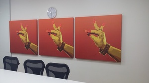 Paneles acústicos envueltos en tela Digital de alta calidad Material decorativo ecológico Diseño de modelo 3D La mejor insonorización - Product Image 4