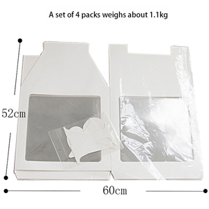 Bruiloft 1e verjaardag feestdecoratie kinderen latex ballon babyshower meisje alfabet naam transparante verpakkingsdoos verjaardag ballon doos - Product Image 5