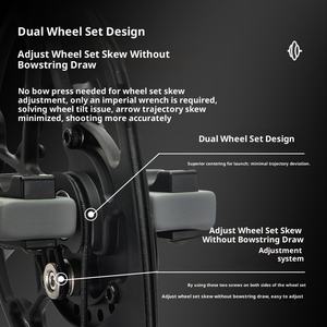 2025 nuevo <span class=keywords><strong>arco</strong></span> compuesto Fuxi para competición, elevador <span class=keywords><strong>de</strong></span> aleación <span class=keywords><strong>de</strong></span> aluminio CNC y sistema <span class=keywords><strong>de</strong></span> polea suave para tiro <span class=keywords><strong>de</strong></span> precisión - Product Image 4