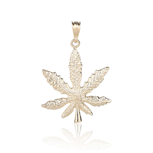 Colgante de Hoja de Arce en Oro de 14k, Joyería de Hoja de Arce - Product Image 1