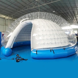 Di campeggio esterna uso familiare o un evento gonfiabile trasparente tenda a cupola, gonfiabile bolla di cristallo tenda - Product Image 1