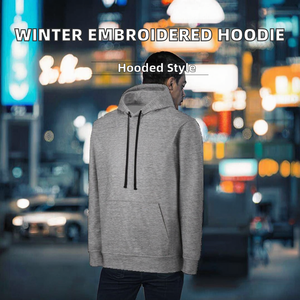 Sudadera con Capucha Extra Grande para Hombre, Sudadera con Capucha Personalizada, 100% Poliéster, con Bolsillo, Moderna e Informal - Product Image 2