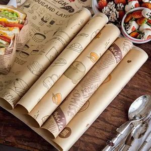 Customized Eco-Friendly Recyclable Food Grade Specialty Non-Stick Heat Resistant <b>Greaseproof</b> Sandwich Packaging PE Coated Bread - Product Image 2